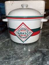 Mc. ILHENNY Co. Tabasco Brand Products Avery Island LA 1868 Vintage Crock Pot picture