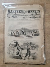 1863 Harper’s Weekly AUTHENTIC January 17 Issue – COMPLETE- Civil War Gettysburg picture