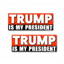 Trump is my President Funny Stickers Anti Biden Decals 2 PK 9