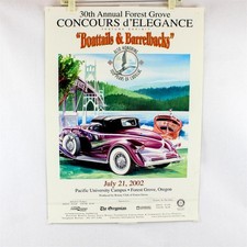 2002 Forest Grove Concours d’Elegance Oregon Classic Car Show Poster 18.5X26 picture