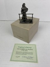 Franklin Mint 1974 The Immigrant 1896 - 1915 Fine Pewter The American People picture