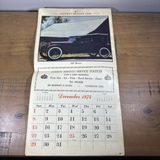 1974 Amoco Service Station Covington TN Antique Car Advertising Calendar picture