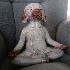 Pier 1 Zen Yoga Dog Statue 11