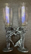 Fellowship Foundry Robinhood and Maid Marion champagne flute Renaissance Pewter picture