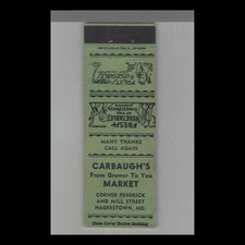Matchbook Cover Carbaugh's From Grower To Your Market Hagerstown, MD picture