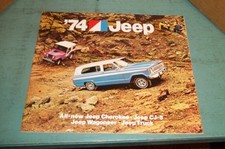 Lot of 2 Jeep Original Dealer Sales Brochures NOS 1974 + 1978 picture