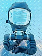 MSA Ultravue Gas Mask/Oxygen Breathing Facepiece OBA-4 Mask and Breathing Tubes picture