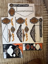Vintage Harley-Davidson Decal Sticker Lot NOS Bar & Shield Winged Eagle Chrome picture