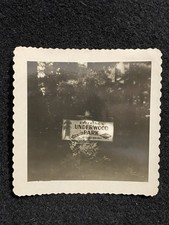 Leggett California CA Underwood Park Sign Mendocino Co. Antique Snapshot Photo picture