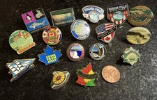 Vintage Lot of 17 Niagara Falls Souvenir Lapel Trading Pins Canada USA picture
