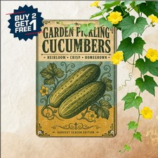 vintage cucumber poster two cucumbers botanical illustration ornate picture