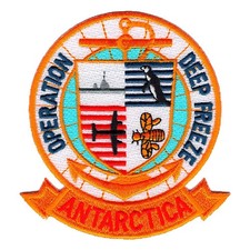 Operation Deep Freeze Antarctica Embroidered Patch US Navy Task Force 43 Seabees picture