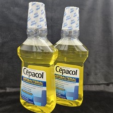 Lot Of 2 Cepacol Antibacterial Protection Mouthwash 24 oz Each Prop 8/26 picture
