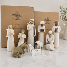 Willow Tree Nativity figurines set (9 PIECES) with nativity and Three Wisemen  picture