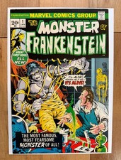 Frankenstein #1 (Marvel Comics January 1973) High Grade picture