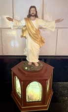 Bradford Exchange Greg Olsen I Am With You Always Jesus Illuminated Sculpture picture