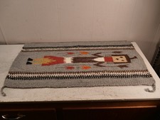 Southwest Textile Yei Design Navajo Native American Hand Weaved Rug Tapestry picture