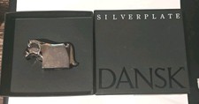 Vintage Dansk Silverplate Horse Figure Gunnar Cyren MCM Paperweight Japan Boxed picture