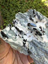Top Quality Neptunite On Natrolite Specimen From San Benito, CA, 8cm , 320gm picture