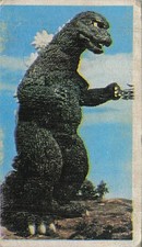 Vintage Godzilla Menko Card Japanese Kaiju Monster Toho 2081 Playing Card Back picture