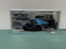 2002 World of Wheels Booster License Plate 1932 Ford Street Rod Coupe Midwest picture