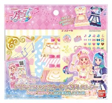 BANDAI Aikatsu Friends Dress letter with card Sugar Melody & MATERIAL COLOR picture
