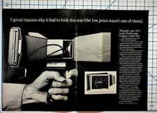 Vintage Polaroid CR-9 Oscilloscope Camera Ad 1960s Ephemera Magazine Print picture