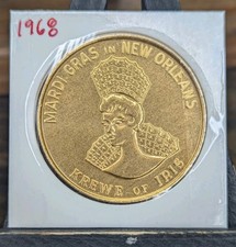 1968 Krewe of IRIS Mardi Gras Doubloon NOLA 