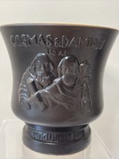 Pottery Mortar Pestle McCoy Schering Pottery Pharmacy Cosmas & Damian picture