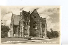 L.D.S. Stone Church, Independence, Mo. Missouri Real Photo. Latter Day Saints picture