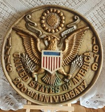 Large Patriotic American Historical Wall Hanging, 1976 200th Aniv. July 4 picture