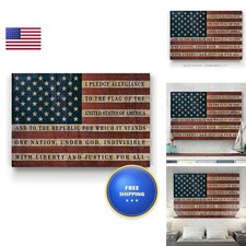 Renditions Gallery Military Wall Art Print 24X36 American Flag WC17-DF0056 picture