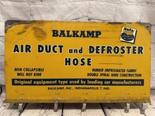 Vintage NAPA Sign Balkamp Sotre Display Air Duct & Defroster Hose Indianapolis  picture