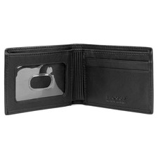 BUXTON EST. 1898 USA Houston RFID Front Pocket Slimfold Black Standard Natural J picture