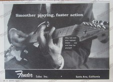 original 1958 FENDER JAZZMASTER print ad - rare 