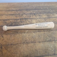 Vintage Louisville Slugger Milwaukee Road Railroad Souvenir Mini Wood Bat H&B picture