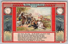 c1910s - Paul Revere's Ride No. 10 Postcard - P31 picture