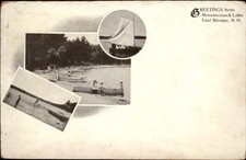 East Rindge NH Lake Views Monomonack Lake Multi-View c1915 Vintage Postcard picture