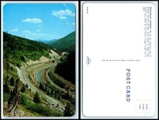 MONTANA Postcard - Highway 10 on Montana side of Lookout Pass near Saltese M47 picture