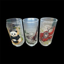 Vintage 1978 Burger Chef Endangered Species Glasses Set of 3 Collectible picture