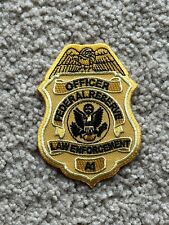 Federal Reserve Police Shield Badge Patch Rare Vintage Embroidered Chest picture
