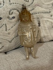 RARE Antique German Mary Pickford Blown Glass Christmas Ornament 1920s 4.5” picture