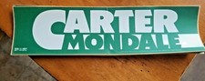 VTG Unused Bumper Sticker 1976 Carter Mondale Presidential Election Sticker 11
