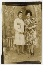Beautiful African American Women 1920 Well Dressed Bags Gloves Sexy Photo Q9848 picture