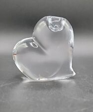 Vintage Rogaska Crystal Heart Candle Holder- Made in Slovenia Signed Rogaska picture