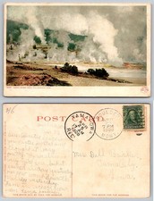 1908 Norris Geyser Basin Yellowstone Park Postcard Detroit Publishing Posted picture