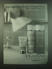 1988 Clarins Cr�me Lotus, Lait Demaquillant and Lotion Tonique Ad picture