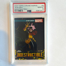 Topps 2024 Topps Chrome Marvel Jean Grey #12 Indestructible PSA 10 /10 picture