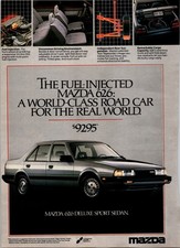 Vintage Ad w/ Protective Cover - Mazda 626 picture