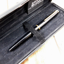 MONTBLANC 14K/ct 585 FOUNTAIN PEN VINTAGE BLACK GOLD GERMANY MADE WITH BOX A215 picture